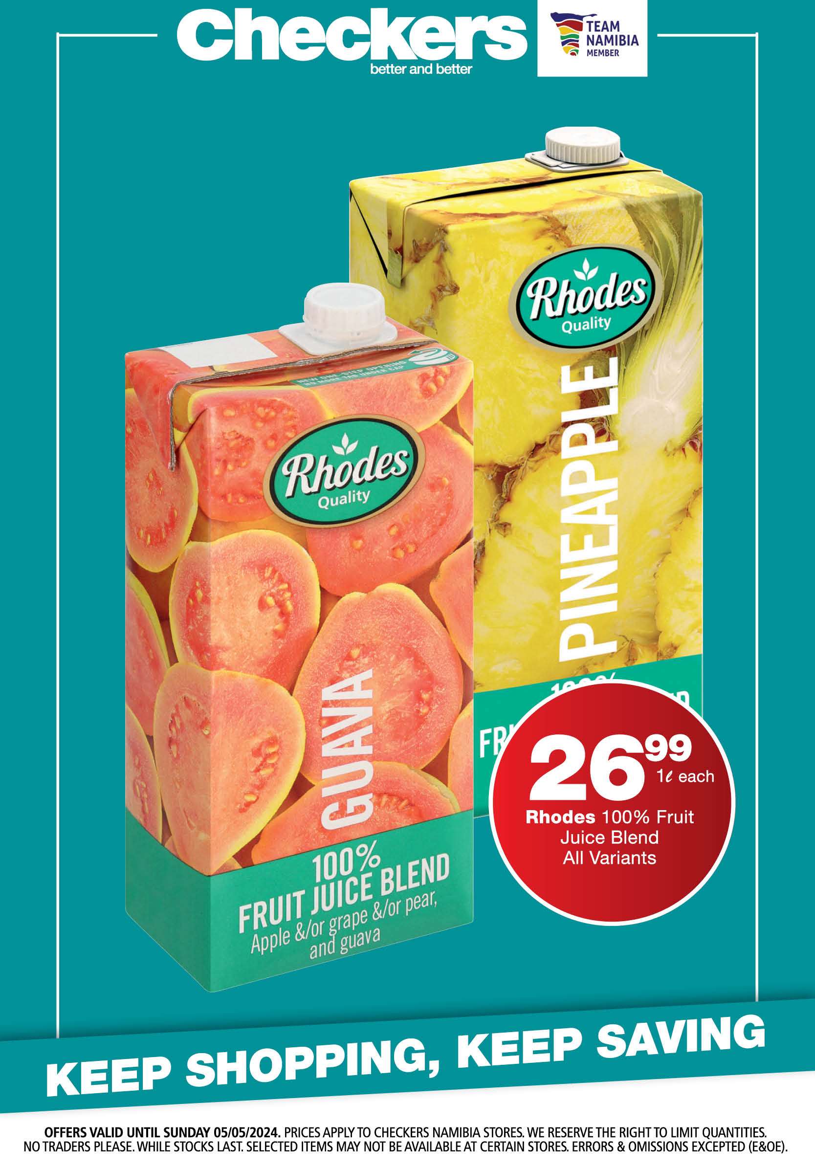 Checkers web banner (Rhodes Juice) 