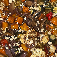 Warm Couscous Salad with Roasted vegetables