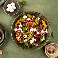 Roasted butternut salad with pomegranate