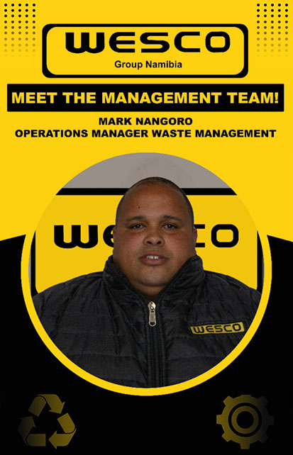 WESCO Operations Manager: Waste Management Mark-Anthony Nangoro