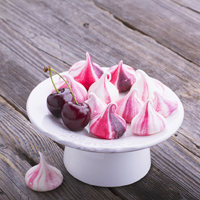 Pink marble meringues 